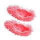 thumbnail image 2 of 2x Zapatillas limpiadoras de polvo, cubrezapatos de microfibra desmontables, calcetines para fregona perezosa สีแดง, 2 of 8