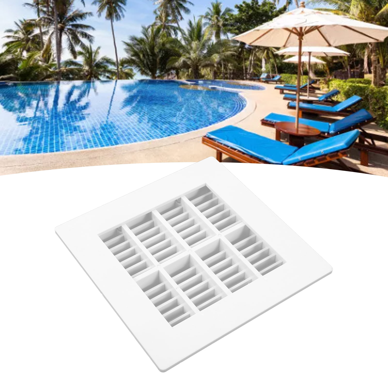 FAGINEY Floor Drain Cover Quadrate Multipurpose Swimming Pool Main