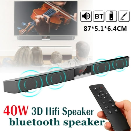 40W bluetooth HiFi Stereo TV Soundbar Home Theater Speaker for Home (Best All In One Hifi System 2019)