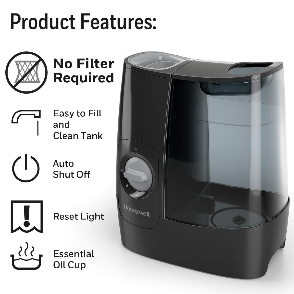 Honeywell - HWLHWM845B - Warm Mist Humidifier