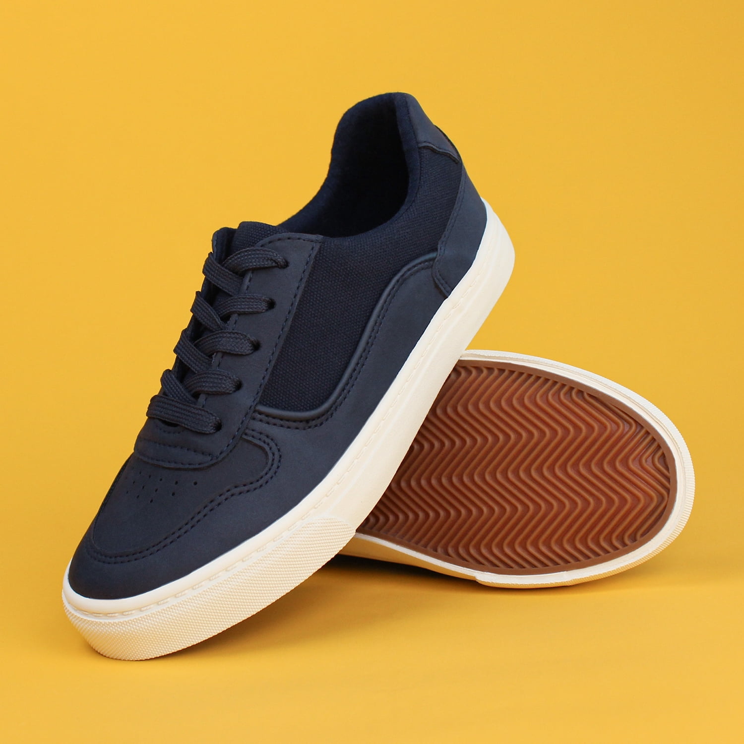 Kids' Boys Girls Lightweight Fashion Sneakers Low Top Casual School Walking Shoes,Navy,1 M US