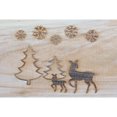 thumbnail image 5 of Set Of 3 Nesting Natural Wood Square Planter (Reindeer), 5 of 5