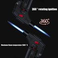thumbnail image 4 of Torch Lighter Set,Candle Lighter Refillable, Windproof,Jet Flame,Adjustable Flame, Safety Lock, Ideal for Culinary, Crafts, Camping,Cooking (Butane Not Included), 4 of 6