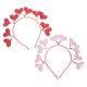 thumbnail image 2 of EeaseMX 2 diademas con forma de corazón para el pelo, decoración para el pelo con forma de corazón para fiestas., 2 of 8