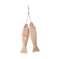 thumbnail image 4 of kowaku Wooden Wall Sculpture Moderns Mediterranean Decorative Beach Theme Wall Hanging Ornament Wood Sculpture Bedroom 31.5x7.5cm, 4 of 9