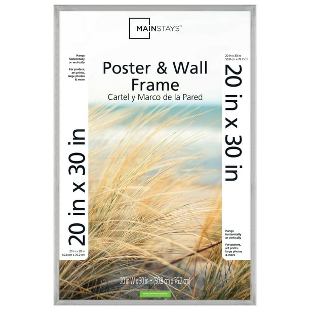 Mainstays x30 Silver Metallic Poster And Picture Frame Walmart Com Walmart Com