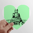 thumbnail image 1 of Altar Building Blessing Statue Outline Heart Vinyl Sticker Bicycle Bottle Decal, 1 of 3
