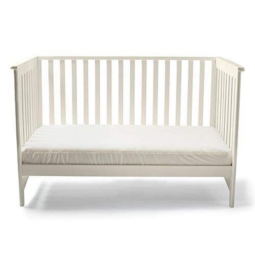 Naturepedic Organic Waterproof Crib Mattress Pad, Skin Friendly, Breathable & Absorbent Crib Mattress Protector - Removable Protector Pad for Baby and Toddler Beds - Fitted for Standard Baby Crib Siz