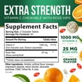 thumbnail image 5 of Vitamin C Chewable 1000mg, Extra Strength Antioxidants for Powerful Immune Support w/Vitamin C & Rose HIPS - Potent Dietary VIT C Chews Supplement, Natural Orange Flavor, Vegan, Non-GMO - 120 Tablets, 5 of 10