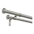 thumbnail image 2 of Exclusive Home Topper Double Curtain Rod and Finial Set, Matte Silver, 66"-120", 2 of 5