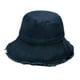 thumbnail image 1 of Sombrero de pescador con protección solar para mujer, de algodón lavado, para verano, para viaje azul, 1 of 6