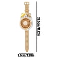 thumbnail image 3 of Personal Fan with Wrist Strap, Cute Cat Shaped Wrist Fan, USB Rechargeable Wearable Watch Fan, 3 Speed Adjustable Portable Mini Fan with Foldable Head for Outdoor Travel and Daily Use, Yellow, 3 of 7