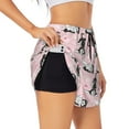 thumbnail image 3 of Running Shorts for Women, Cute Funny Husky Woof Workout Athletic Shorts with Pockets, Lounge Yoga Shorts Women, 3 of 7