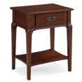 thumbnail image 1 of Leick Home Table de Nuit Stratus avec Tiroir en Cerisier Heartwood, 1 of 10