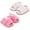 Colorful+rose Red, variant on 2 Pack Infant Baby Girls Sandals Elastic Back Strap Flats Slippers Soft Toddles Princess Shoes Faux Fur Slides Shoes First Walker House Shoes