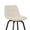 Linen-Fabric, variant on ClinQ 26 inch Swivel Counter Height Bar Stool Set of 2, Faux Leather Seat with Metal Legs and Back, White