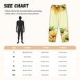 thumbnail image 3 of Fotbe Sunflowers On A Yellow Background Pantalones de Pijama para Mujer, Pantalones de Dormir, Pantalones Pj con Cordón y Bolsillos-3X-Large, 3 of 6