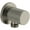 Brushed Nickel, variant on Riobel 775 Hand Shower Water Supply Elbow - Black
