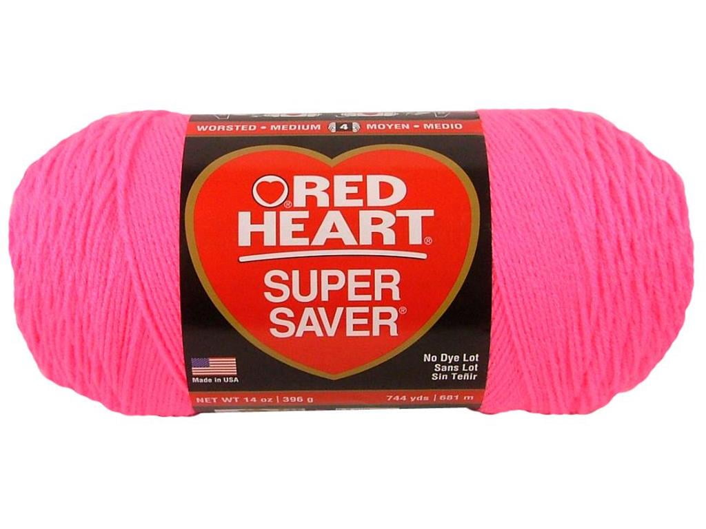 Red Heart Coats & Clark Jumbo 14 Ounce Pretty n Pink Yarn, 1 Each