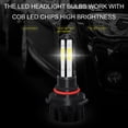 thumbnail image 4 of For Acura MDX 2004 to 2006 Front LED Headlight High/Low Beam+Fog Light Bulbs, 4 of 16