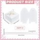 thumbnail image 2 of 30 cajas de regalo blancas plegables de papel para dulces, ideales para fiestas. Incluyen cinta., 2 of 9