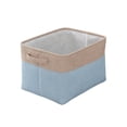 thumbnail image 7 of Foldable Fabric Storage Bin - Large-Capacity Organizer for Clothes/Toys/Gifts, Soft Collapsible Storage Basket for Home Use, Durable Washable Fabric with Reinforced Handles, 15*11*9in, Blue, 7 of 7