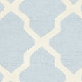 thumbnail image 6 of SAFAVIEH Cambridge Liam Geometric Wool Runner Rug, Light Blue/Ivory, 2'6" x 14', 6 of 7