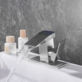 thumbnail image 3 of beisidaer Bathroom Faucet Waterfall Temperature Time Display Faucet Hot And Cold Water-silver, 3 of 5