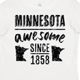 thumbnail image 4 of Inktastic Minnesota Awesome Since 1858 Boys or Girls Toddler T-Shirt, 4 of 5