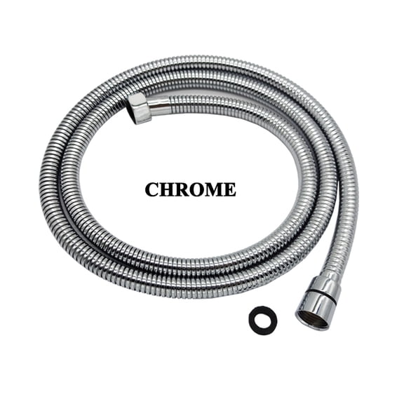 Chrome/Rose Gold/Golden/Black/Grey/Brushed Nickel Reinforced 1.5m Stainless Steel G1/2 Flexible Shower Hose Bathroom Accessories