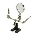 thumbnail image 3 of NEIKO 01902 Adjustable Helping Hand with Magnifying Glass, Third Hand Solder Aid, Soldering Wire Station Stand with Dual Alligator Clips & a Heavy Base, Beading & Jewelry Making Tools, Solder Holder, 3 of 7