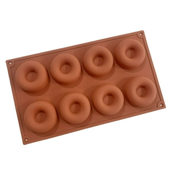 Donut Pan Mould Silicone Non-Stick Doughnut Cake Bagel Baking Tray Reusable