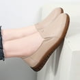 thumbnail image 6 of Beige Ladies Comfortable Flats Round Toe Breathable Upper For Casual And Indoor Wear, 6 of 9