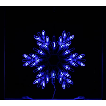 15 quot blue led lighted snowflake christmas window silhouette 15 quot blue led lighted snowflake christmas window silhouette