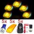 thumbnail image 2 of Scitoo 5Pcs Cab Marker Running Light Amber Lens with Base Housing +5Pcs 168 5050 Ice Blue LED Lights +Wiring pack fit 1988-2000 Chevrolet C/K, 2 of 5