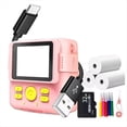 thumbnail image 2 of Cámara de Impresión Térmica Portátil, Minicámara de Moda, Regalo para Niños con Enfoque Automático Instantáneo, Color Rosa, 2 of 10