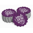 thumbnail image 2 of Inkdotpot Pack Of 100 Jingle All The Way Christmas Favor Paper Tags Craft Real Silver Foil Hang Tags, 2 of 7