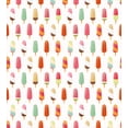 thumbnail image 3 of Ice Cream Duvet Cover Set, Watermelon Kiwi Orange Cherry and Chocolate Flavor Ice Cream Illustration, Decorative 2 Piece Bedding Set with 1 Pillow Shams, Twin Size, Multicolor, by Ambesonne, 3 of 3