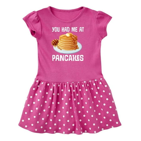 

Inktastic You Had Me At Pancakes Gift Toddler Girl Dress