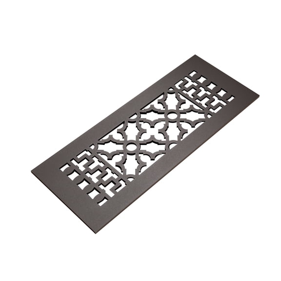Reggio Registers 814-Ah Scroll 6" X 12" Aluminum Floor / Wall Grille - Bronze