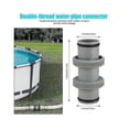 thumbnail image 3 of Pool Hose Adapter 1.5in Nozzle Replacement for Above Ground Pool Pumps, Durable Through-Style Connector, 3 of 5