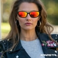 thumbnail image 4 of KANASTAL Sport Sunglasses for Men Women Wrap Around Polarized Sun Glasses with UV400 Protection for Driving Fishing Hiking(Red), 4 of 9
