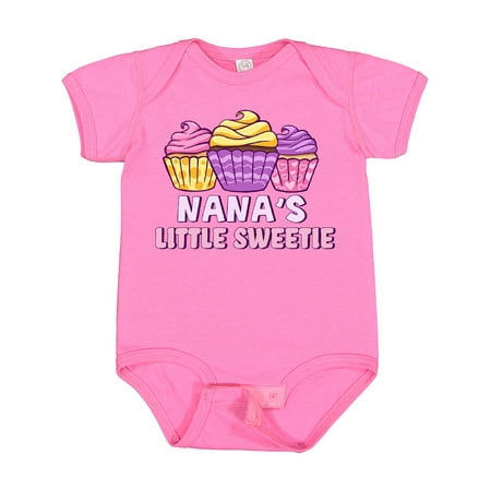 

Inktastic Nana s Little Sweetie Cute Colorful Cupcakes Gift Baby Boy or Baby Girl Bodysuit