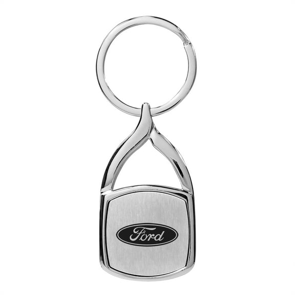Ford Chrome Flame Tip Key Chain
