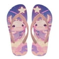 thumbnail image 2 of Psesaysky Little Kid Cartoon Axolotl Stars Print Flip Flop, Arch Support, Non Slip Outsole, Water Friendly Size 11, 2 of 7