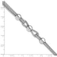 thumbnail image 4 of 925 Sterling Silver Ball Beaded Necklace Chain Polished 4 Strand w/1in ext. Bracelet 7.5 inch, 4 of 6
