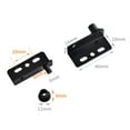 thumbnail image 3 of 2Pcs Pivot Hinges Black Heavy Duty Concealed Shaft Door Hinges With Bushing, 3 of 9