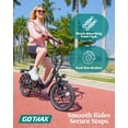 thumbnail image 4 of GOTRAX NEPHELE 16" Folding Electric Bike for Adults, 350W/36V/ 15.5Mph & 25Mile Commuting Adult E-bike, Black, 4 of 7
