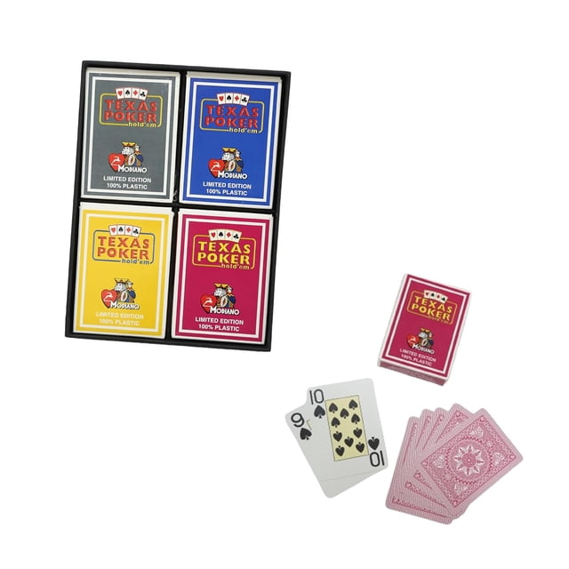 Poker Stuff India Modiano Playing Cards Multicolor Pack Of 4 | For Adult - Limited Edition - Playing Cards Are Highly Durable & Long-Lasting | Gift For Family & Friends | Playing Cards