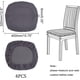 thumbnail image 2 of 4 fundas de asiento para sillas de comedor, fundas de cojín extraíbles y lavables, fundas de poliéster elásticas para sillas., 2 of 7